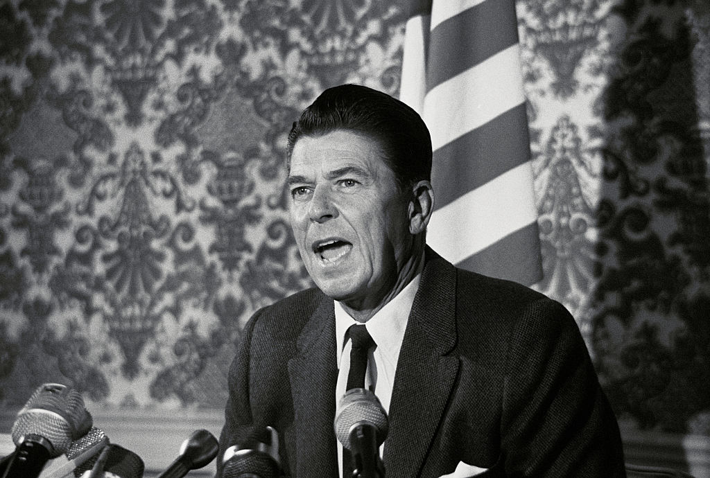 Governor-elect Ronald Reagan calling a special news conference to comment on student protests at the University of California, Berkeley campus.