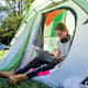 Demonstrators occupy a makeshift protest camp on Parish Beach at Swarthmore College on April 24, 2024 in Swarthmore, Pennsylvania. The encampment protesting Israel's treatment of Palestinians was erected by students in solidarity with similar encampments that sprung up at universities across the US in spring of 2024.